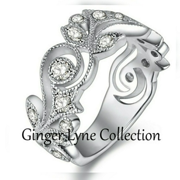 Floral cocktail wedding ring - Picture 5 of 7